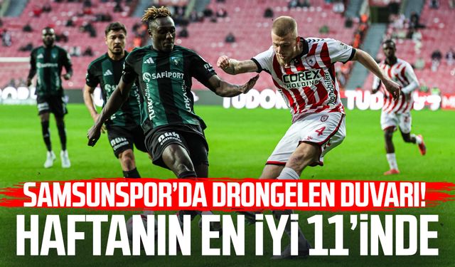 Samsunspor'da van Drongelen haftanın 11'ine seçildi