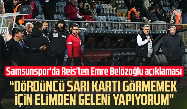 Samsunspor'da Thomas Reis'ten Emre Belözoğlu açıklaması