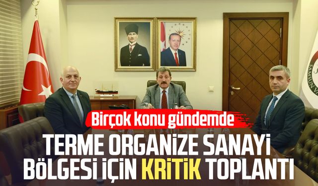 Terme Organize Sanayi Bölgesi için kritik toplantı