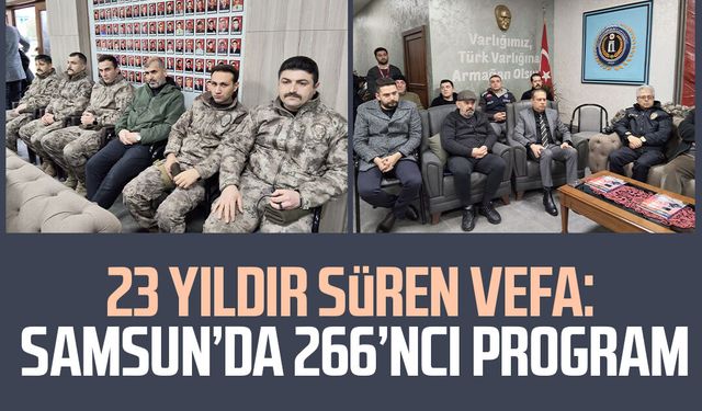 23 yıldır süren vefa: Samsun’da 266’ncı program