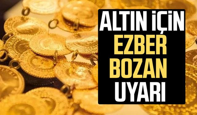 İslam Memiş’ten altın için ezber bozan uyarı