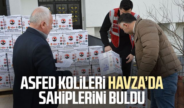 ASFED kolileri Havza’da sahiplerini buldu