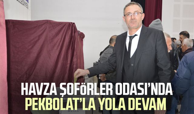 Havza Şoförler Odası’nda Ertuğrul Pekbolat’la yola devam
