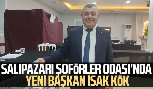 Salıpazarı Şoförler Odası’nda yeni başkan İsak Kök seçildi
