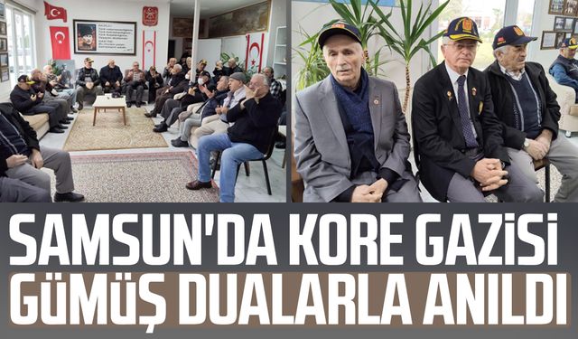 Samsun'da Kore Gazisi Ali Gümüş dualarla anıldı