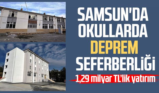 Samsun'da okullarda deprem seferberliği