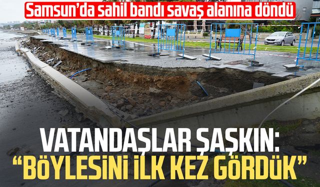 Samsun'da alarm! Vatandaşlar şaşkın: "Böylesini ilk kez gördük"