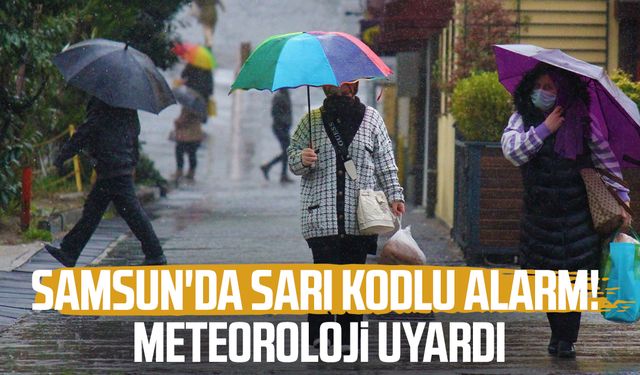 Samsun'da sarı kodlu alarm! Fırtına ve sağanak uyarısı