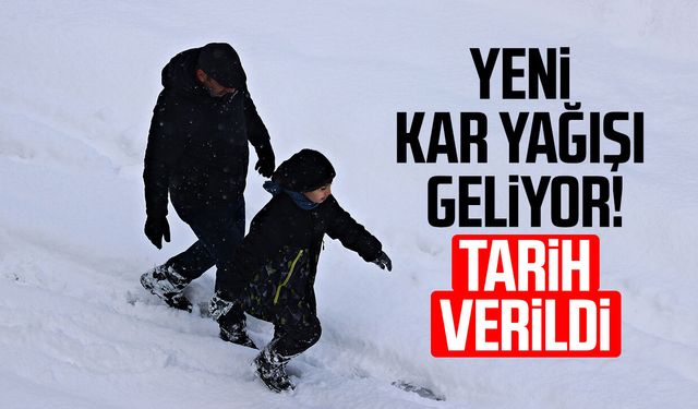 Yeni kar yağışı geliyor! Tarih verildi