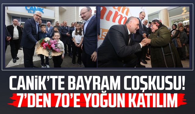Canik’te bayram coşkusu! 7’den 70’e yoğun katılım