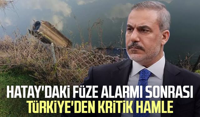 Hatay'daki füze alarmı sonrası Türkiye'den kritik hamle
