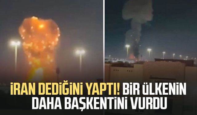 İran dediğini yaptı! Bir ülkenin daha başkentini vurdu