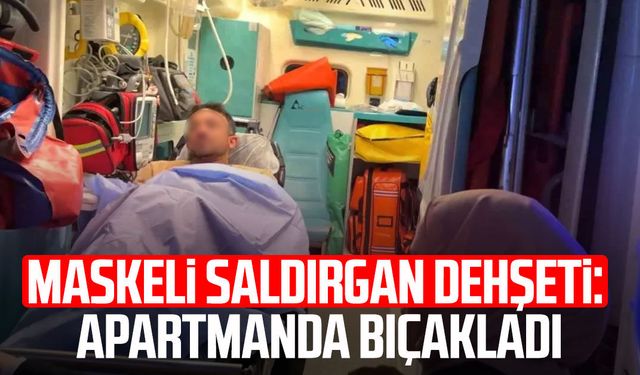 Maskeli saldırgan dehşeti: Apartmanda bıçakladı