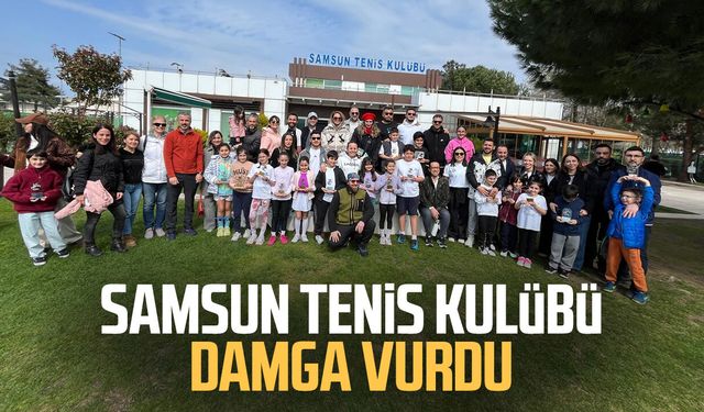 Samsun Tenis Kulübü damga vurdu