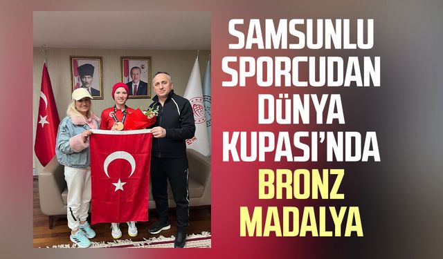 Samsunlu Gözdenur Çep Atilla'dan Dünya Kupası’nda bronz madalya
