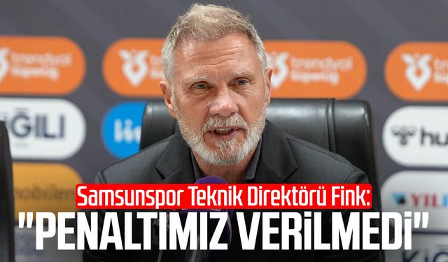 Samsunspor T.D. Thorsten Fink: "Penaltımız verilmedi"