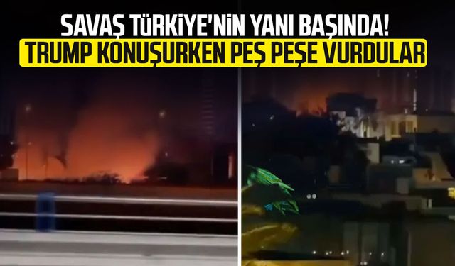 Savaş Türkiye'nin yanı başında! Trump konuşurken peş peşe vurdular