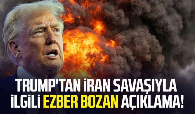 Trump'tan İran savaşıyla ilgili ezber bozan açıklama!