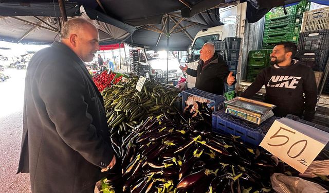 Canik Belediye Başkanı İbrahim Sandıkçı, esnaf ve vatandaşın nabzını tuttu