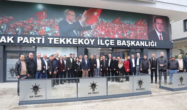 AK Partili Ersan Aksu Tekkeköy teşkilatıyla buluştu