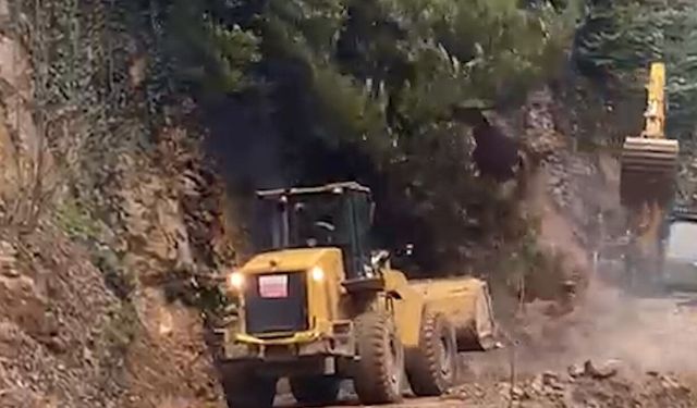 Rize’de operatör ölümden saniyelerle kurtuldu