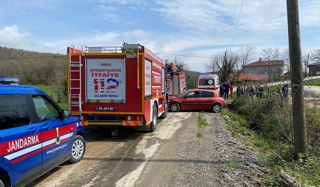 Samsun'da ağaç keserken canından oluyordu!