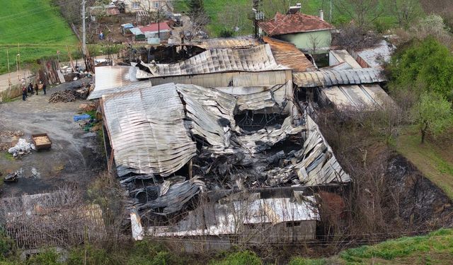 Samsun'daki depo yangınının bilançosu gün ağarınca ortaya çıktı