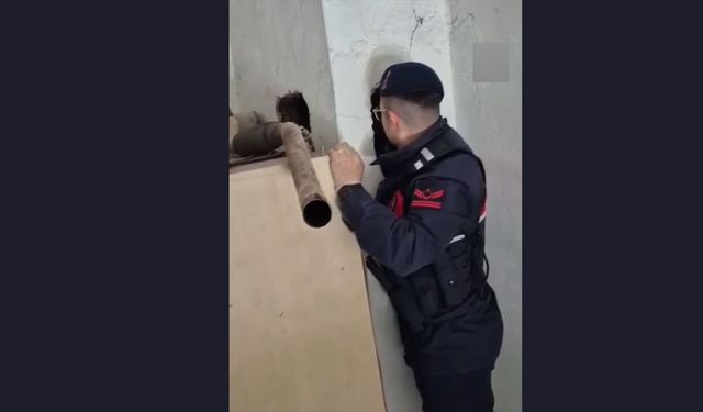 Samsun’da film gibi operasyon! Bacadan çıktı