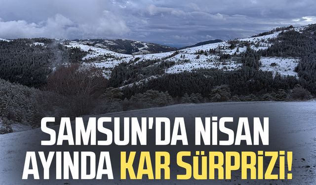 Samsun'da nisan ayında kar sürprizi!