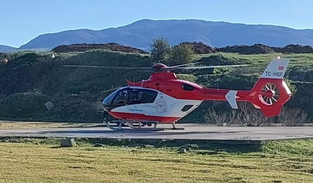 Samsun’da saniyelerle yarış: Ambulans helikopter havalandı!