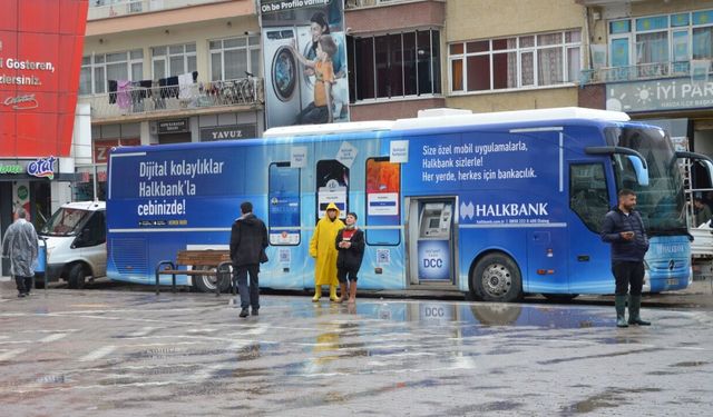 Selin vurduğu Havza’da mobil bankacılık hizmeti başladı