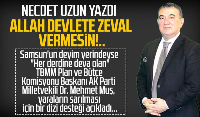 Necdet Uzun yazdı: Allah devlete zeval vermesin!..