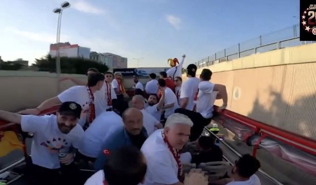 Galatasaray’ın şampiyonluk kutlamasında korku dolu anlar