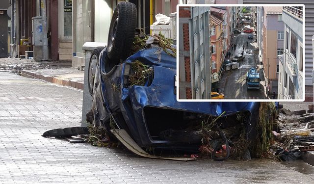 Havza'yı sel vurdu! Meteoroloji Samsun için perşembe gününü işaret etti