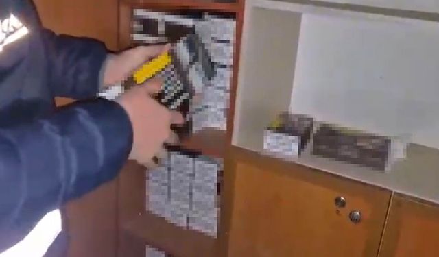 Samsun’da depoya baskın: Kaçakçılığa geçit yok!