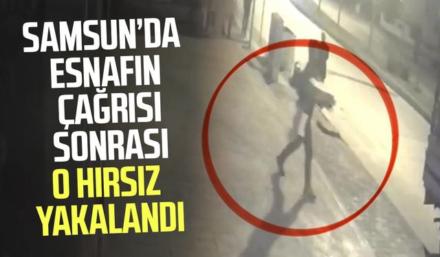 Samsun’da ilginç hırsızlık: “Getir, şikayet etmeyeyim” dedi, yakalandı