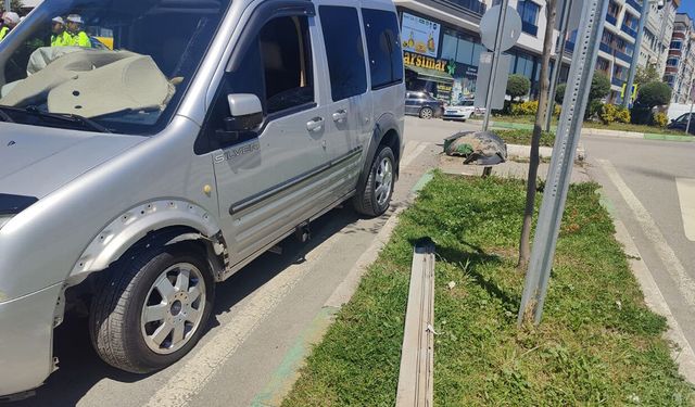 Samsun'da farkındalık etkinliğinde ibretlik kaza!