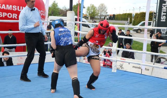 Samsun'da Gençlik Haftası’nda Muay Thai heyecanı yaşandı!