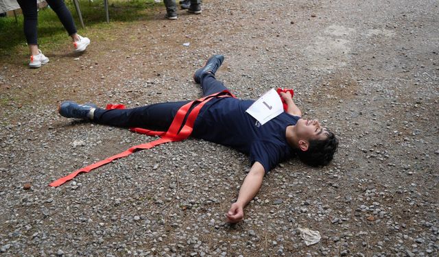 Samsun'da bir ilk! Kros Duatlon heyecanı nefes kesti