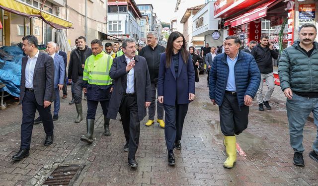 Samsun’da sel sonrası inceleme! Heyet sahaya indi