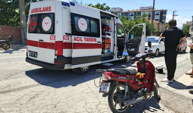 Samsun'da korkutan motosiklet kazası! Sürücü yaralandı