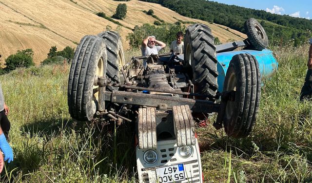 Samsun'da traktör kazası can aldı! Nuri Seven hayatını kaybetti