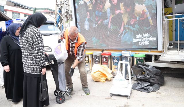 Atıklar paraya dönüşüyor! Canik'te örnek proje