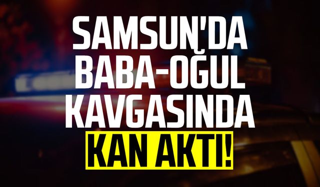 Samsun'da baba-oğul kavgasında kan aktı!