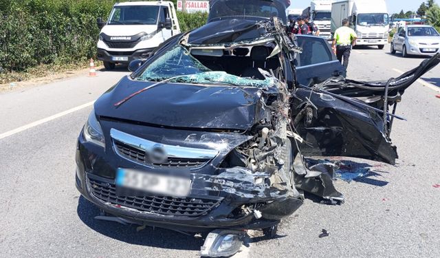 Samsun'da korkunç kaza! Tıra arkadan çarptı