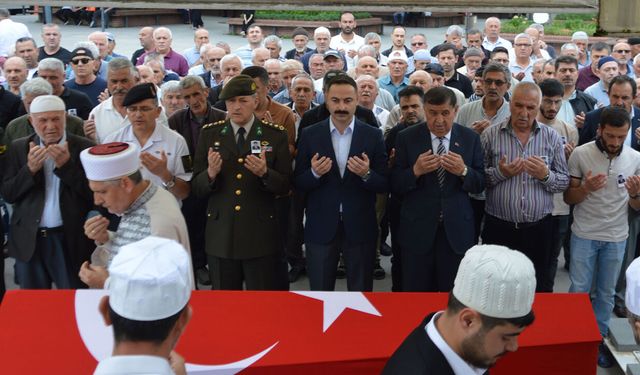 Samsun'da Kıbrıs gazisi Şerif Kaplan'a son görev