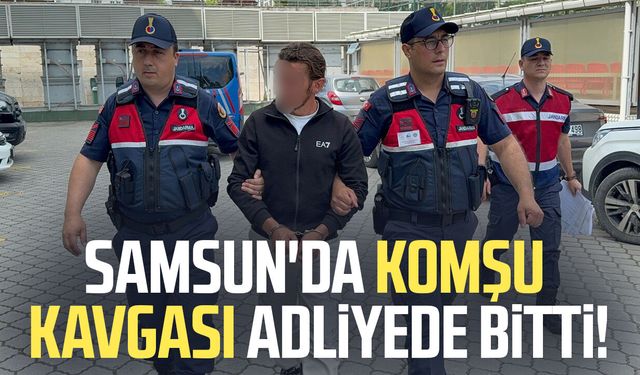 Samsun'da komşu kavgası adliyede bitti