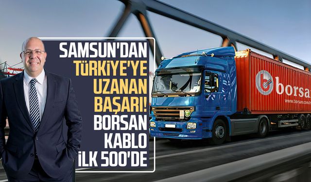 Samsun'dan Türkiye'ye uzanan başarı: Borsan Kablo ilk 500'de