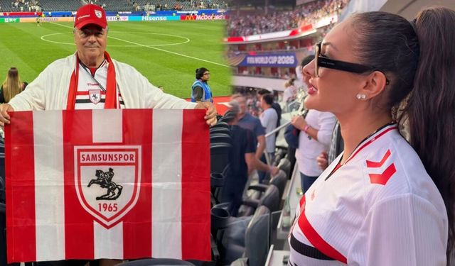 Samsunspor yönetiminden A Milli Takım'a tribünden destek