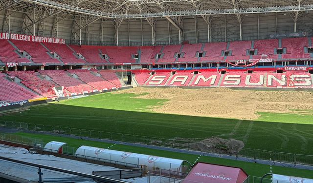 Samsunspor'un sahası baştan aşağı yenileniyor